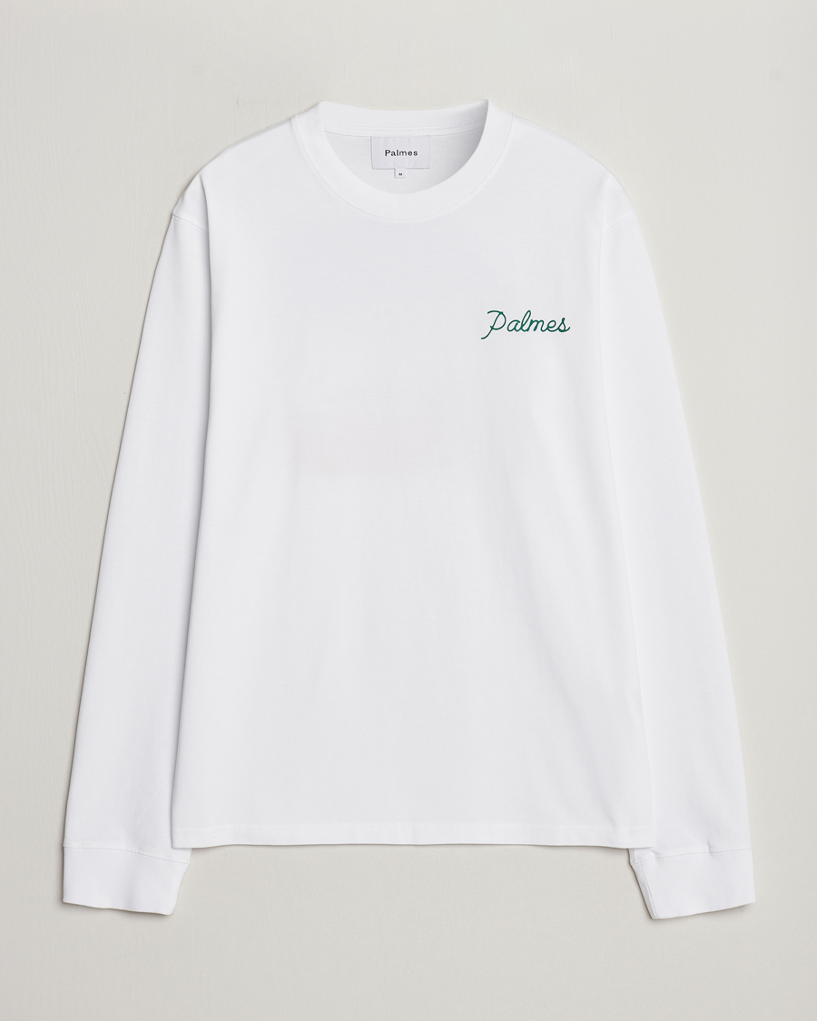 Herren | T-Shirts | Palmes | Sunset Long Sleeve T-Shirt White