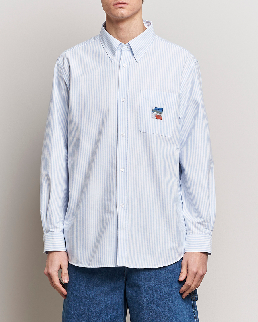 Herren |  | Palmes | Deuce Oxford Shirt Light Blue Stripe