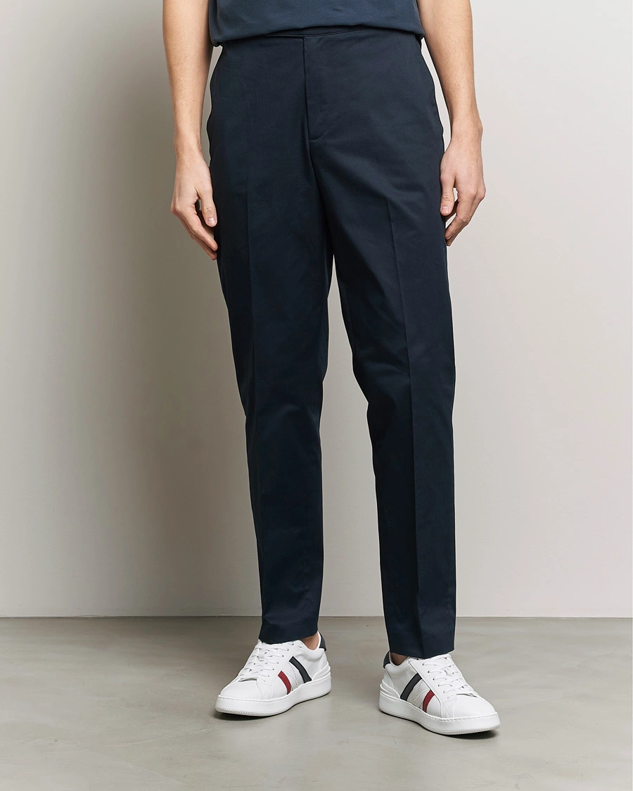 Herren | Kleidung | Moncler | Contrast Banded Trousers Navy