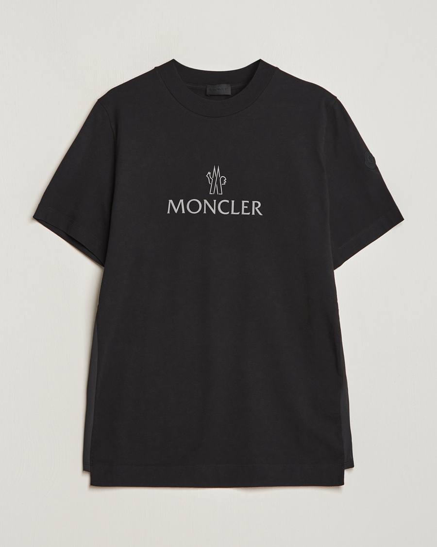 Herren | T-Shirts | Moncler | Reflective Logo T-Shirt Black
