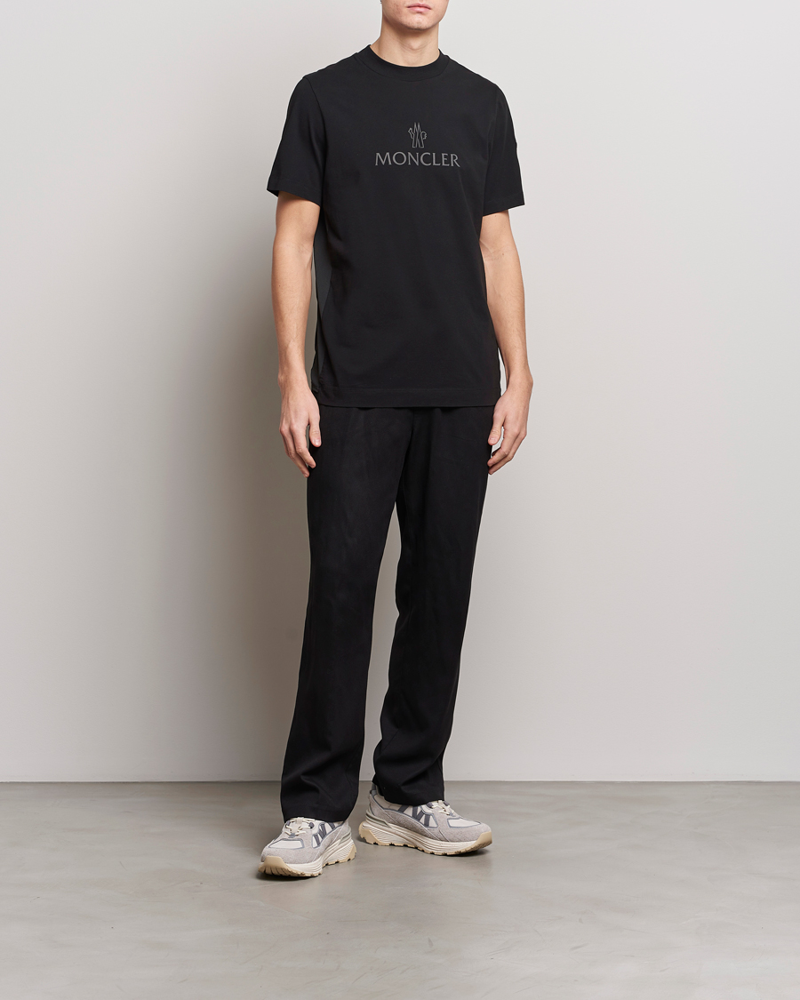 Herren | T-Shirts | Moncler | Reflective Logo T-Shirt Black