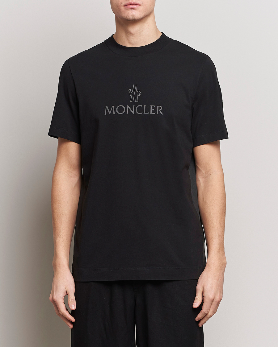 Herren | T-Shirts | Moncler | Reflective Logo T-Shirt Black
