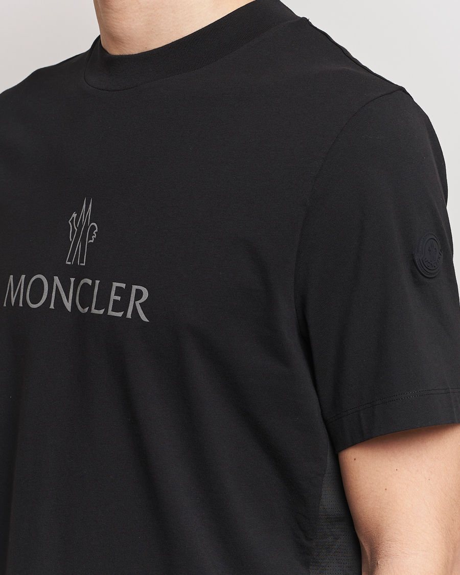 Herren | T-Shirts | Moncler | Reflective Logo T-Shirt Black