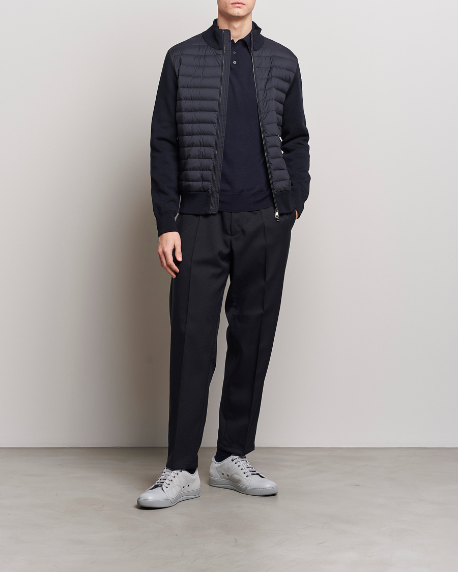 Herren | Pullover | Moncler | Light Hybrid Zip Jacket Navy
