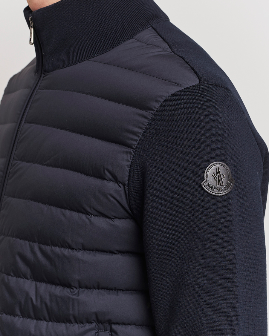 Herren | Pullover | Moncler | Light Hybrid Zip Jacket Navy