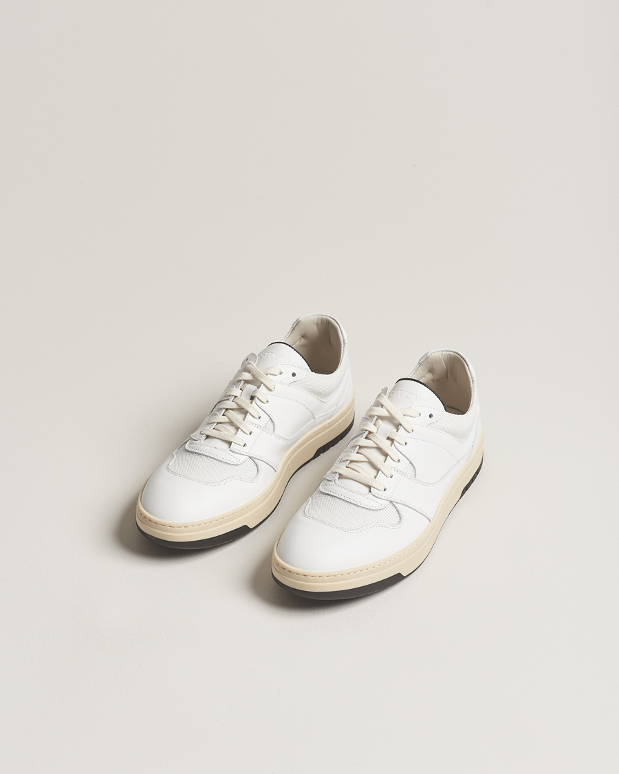Herren | Weiße Sneakers | Sweyd | Net Leather Sneaker White