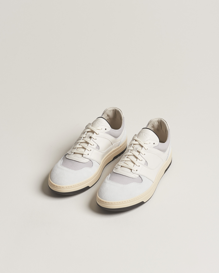Herren | Sweyd Net Suede/Leather Sneaker White/Grey | Sweyd | Net Suede/Leather Sneaker White/Grey