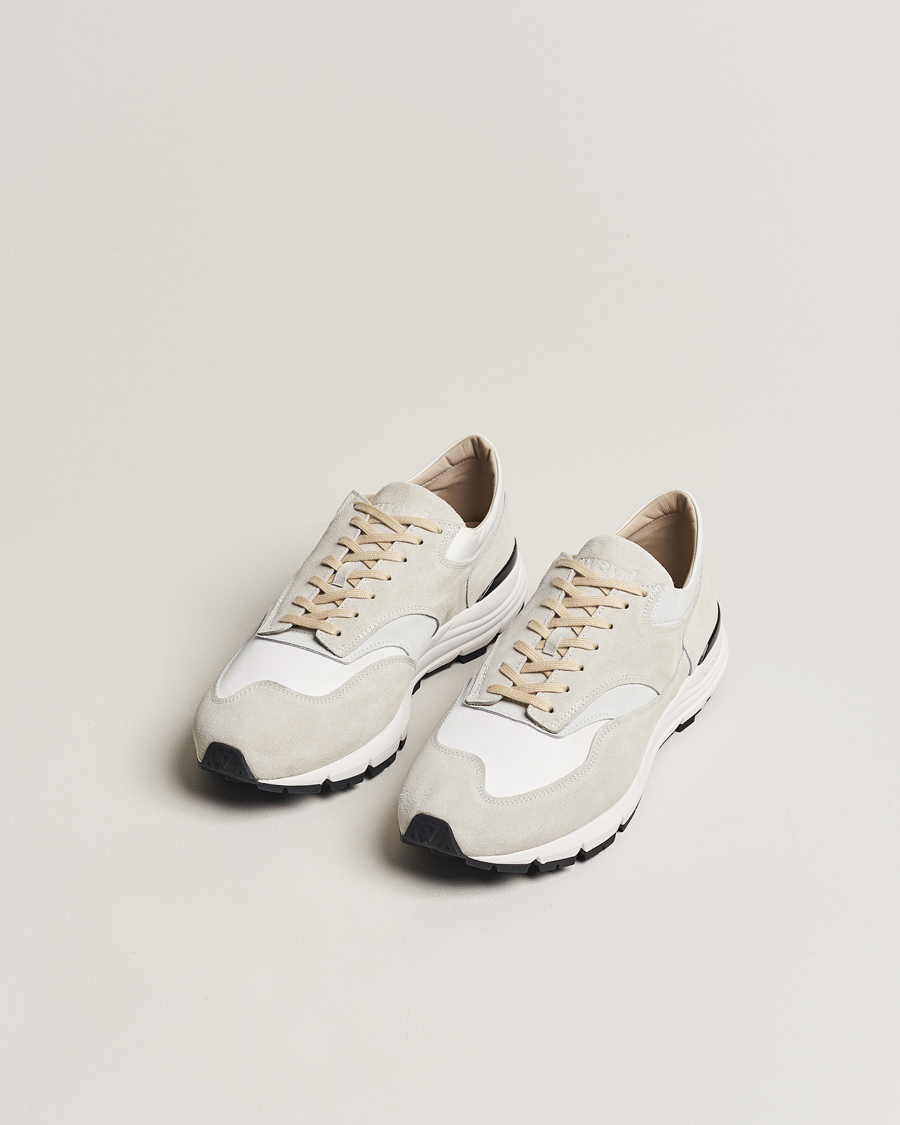 Herren | Weiße Sneakers | Sweyd | Way Suede Running Sneaker White/Grey