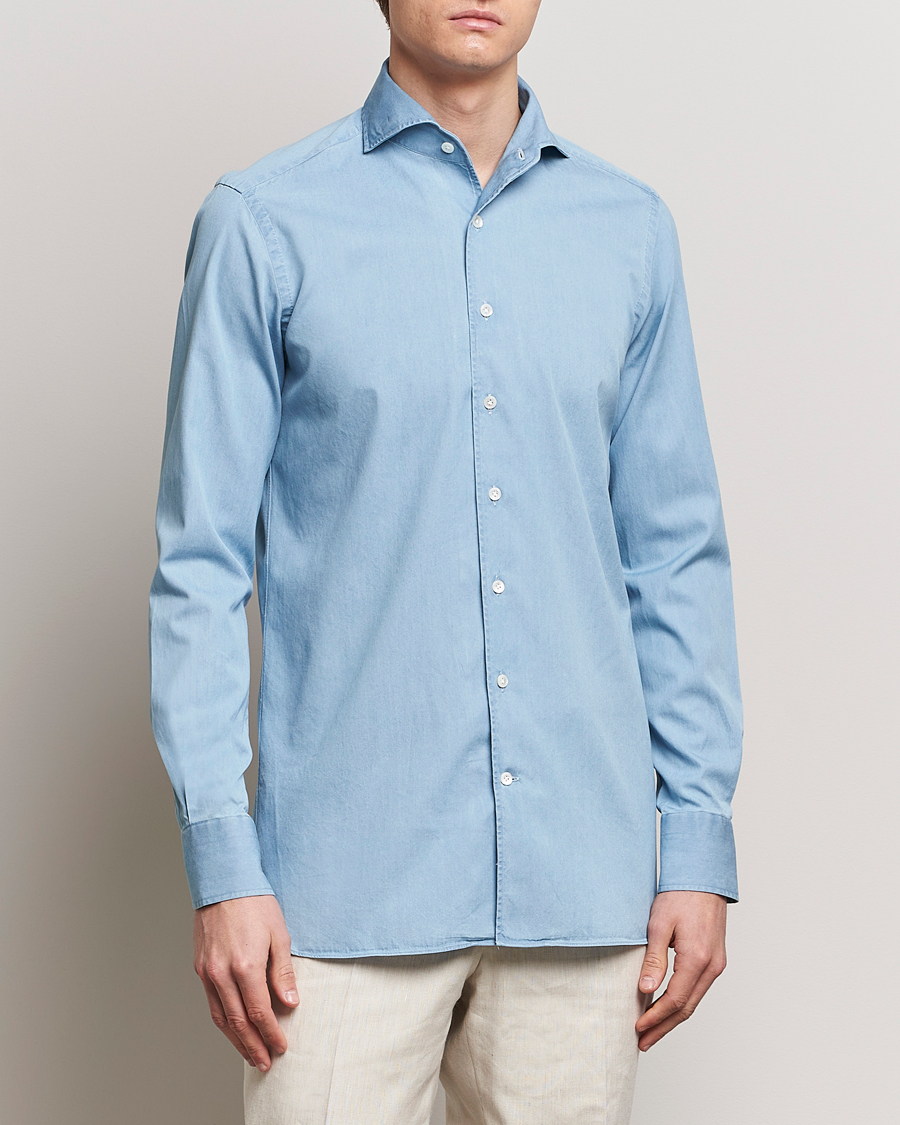 Herren | Kategorie | 100Hands | Ice Wash Denim Shirt Light Blue
