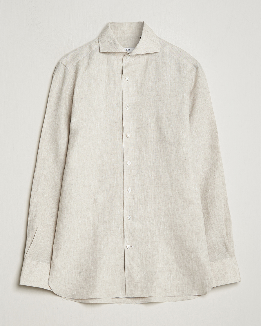 Herren | Hemden | 100Hands | Linen Shirt Oatmeal