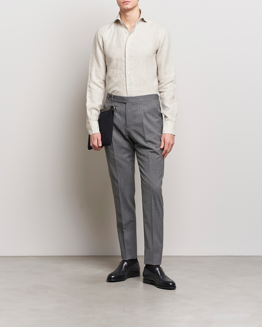 Herren | Hemden | 100Hands | Linen Shirt Oatmeal