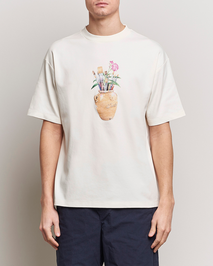 Herren | T-Shirts | Drôle de Monsieur | Pinceaux T-Shirt Cream
