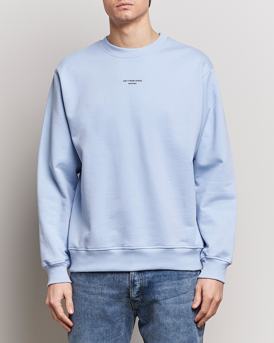 Herren | Sweatshirts | Drôle de Monsieur | Classic NFPM Sweatshirt Light Blue