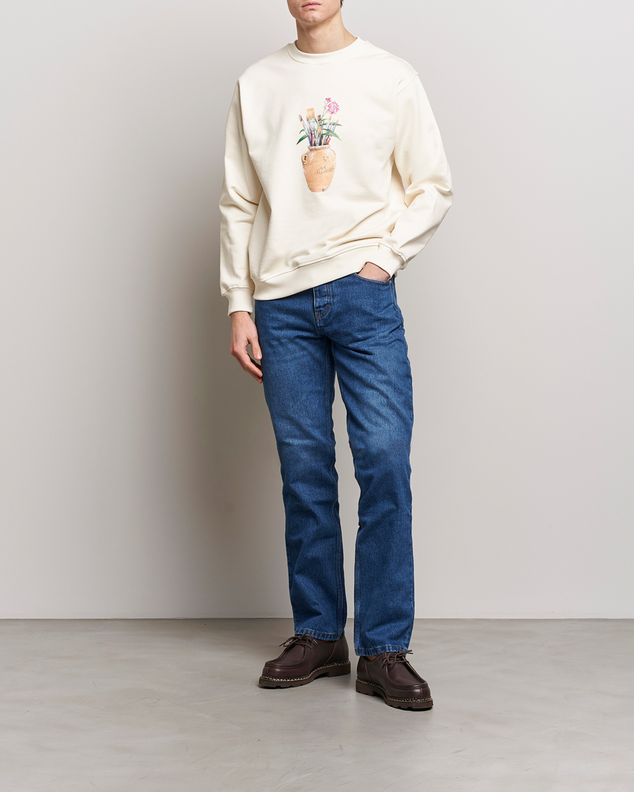 Herren | Pullover | Drôle de Monsieur | Pinceaux Sweatshirt Cream