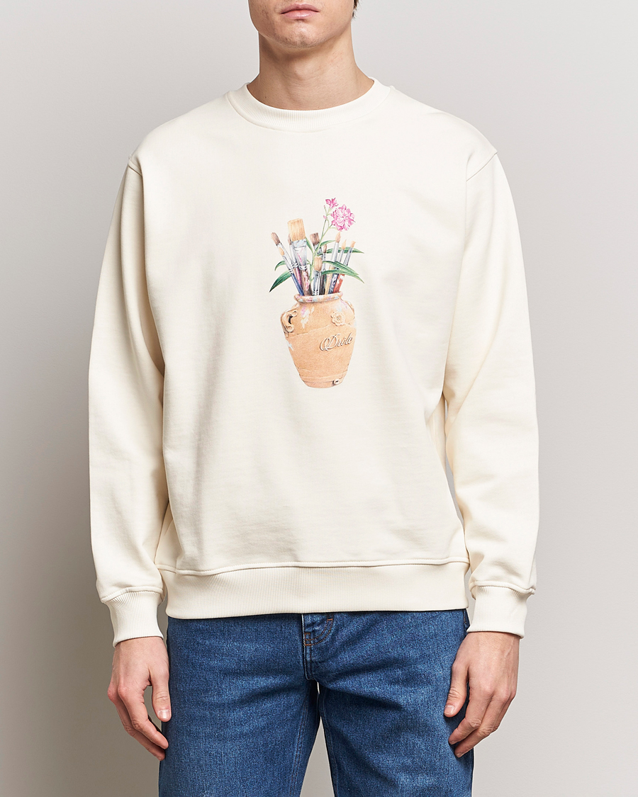 Herren | Pullover | Drôle de Monsieur | Pinceaux Sweatshirt Cream