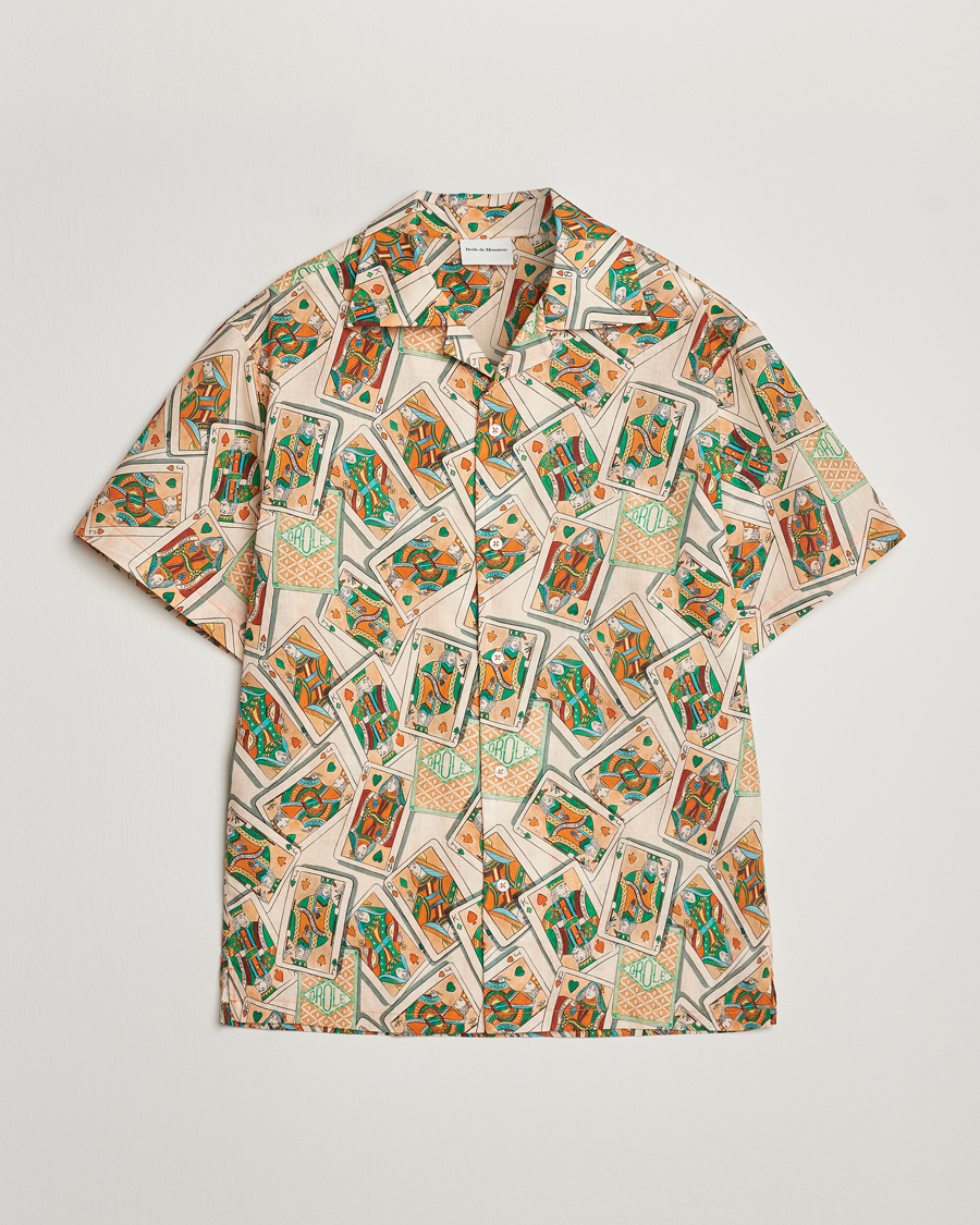 Herren | Hemden | Drôle de Monsieur | Jeu De Cartes Camp Shirt Peach