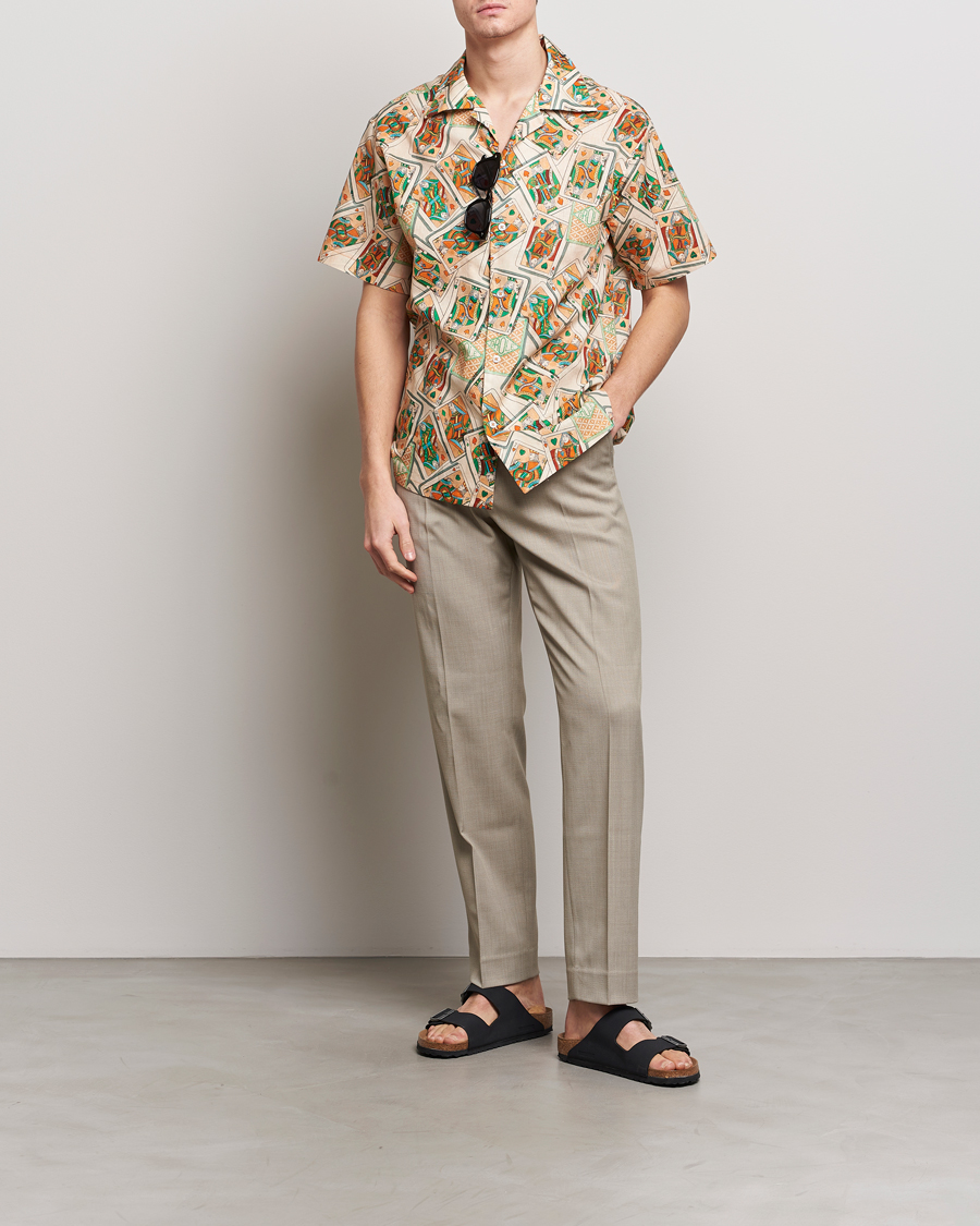 Herren | Hemden | Drôle de Monsieur | Jeu De Cartes Camp Shirt Peach