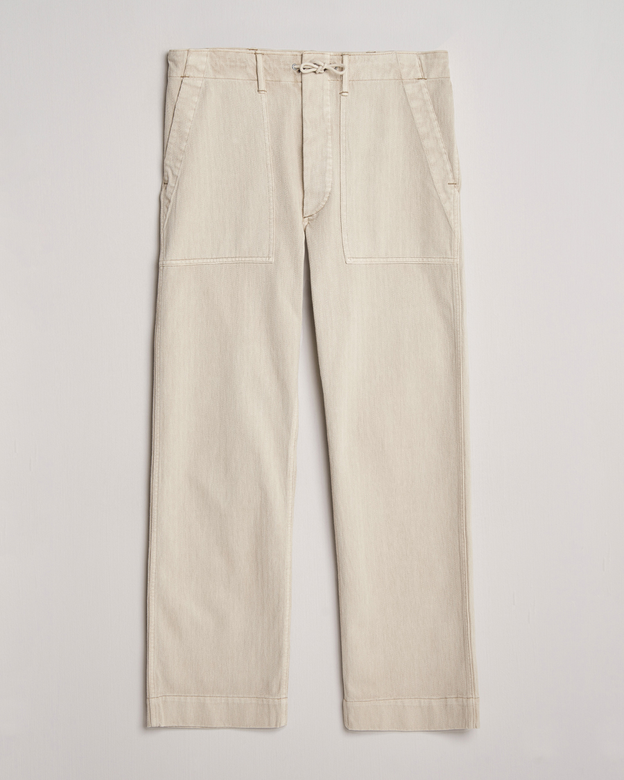 Herren |  | RRL | Wilton Herringbone Surplus Pants Off White