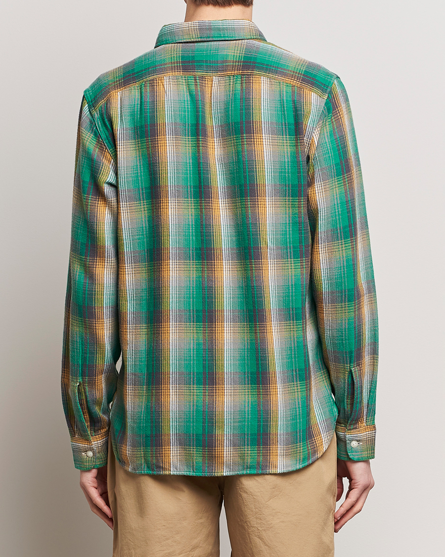 Herren | Hemden | RRL | Preston Double Pocket Shirt Green/Yellow