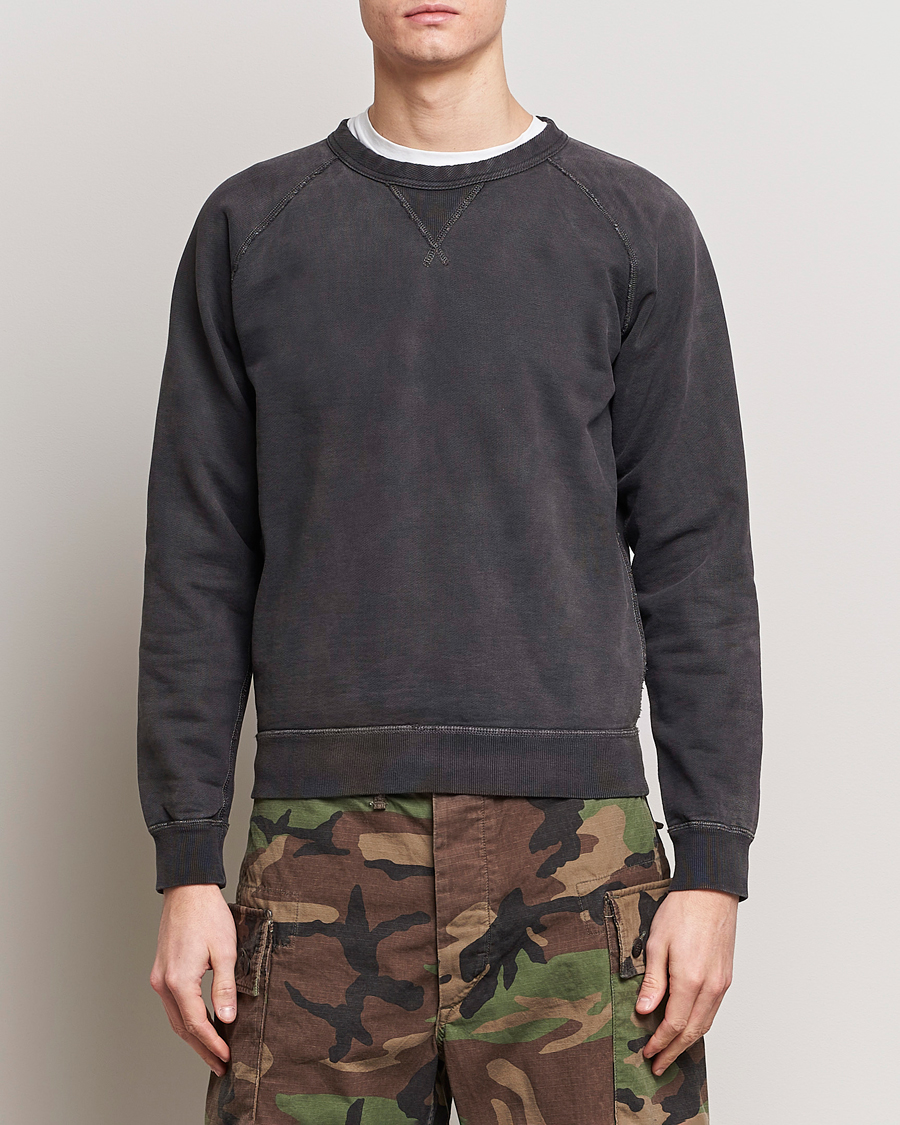 Herren | Kleidung | RRL | Raglan Sleeve Sweatshirt Black Indigo