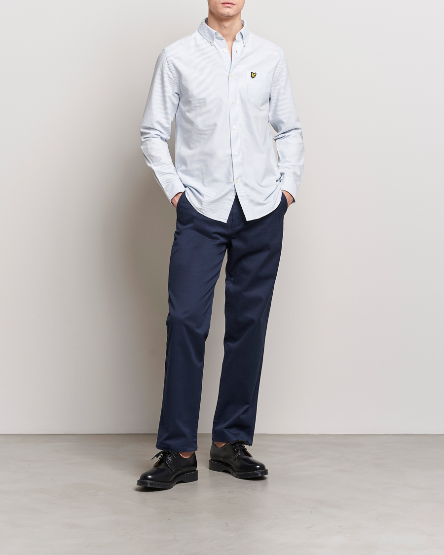 Herren | Hemden | Lyle & Scott | Lightweight Oxford Striped Shirt Blue/White