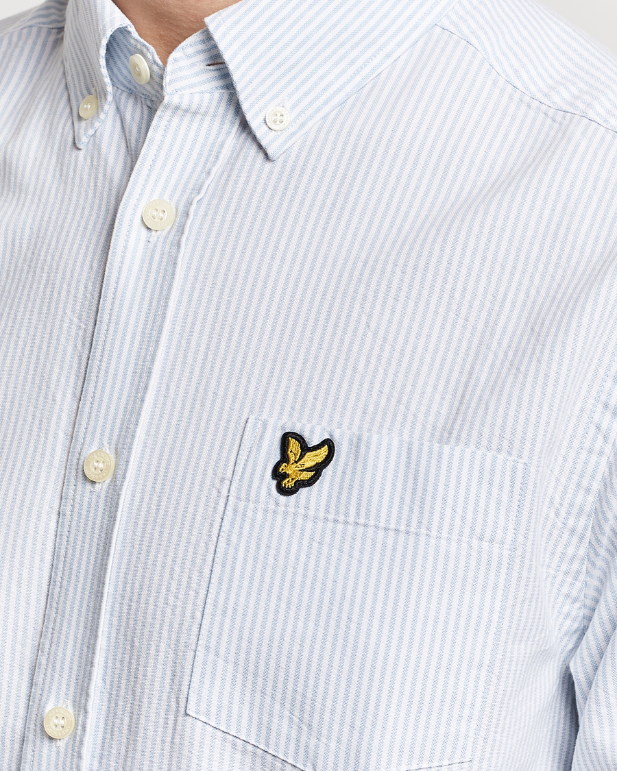 Herren | Hemden | Lyle & Scott | Lightweight Oxford Striped Shirt Blue/White
