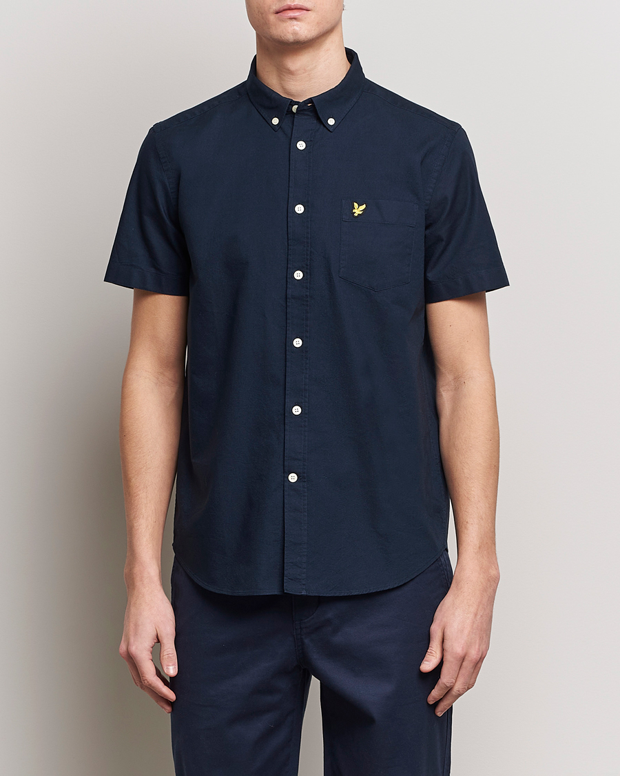 Herren | Hemden | Lyle & Scott | Lightweight Oxford Short Sleeve Shirt Dark Navy