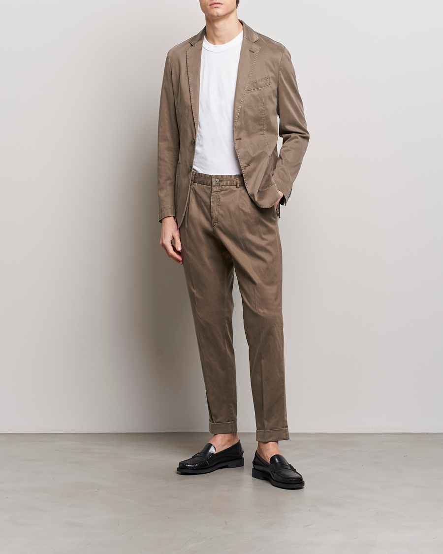 Herren | BOSS | BOSS BLACK | Hanry Cotton Suit Open Brown