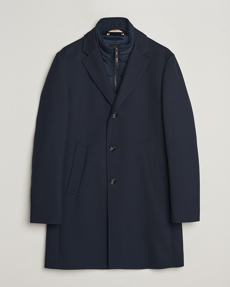 Herren | Jacken | BOSS BLACK | Hyde Cotton Coat Dark Blue