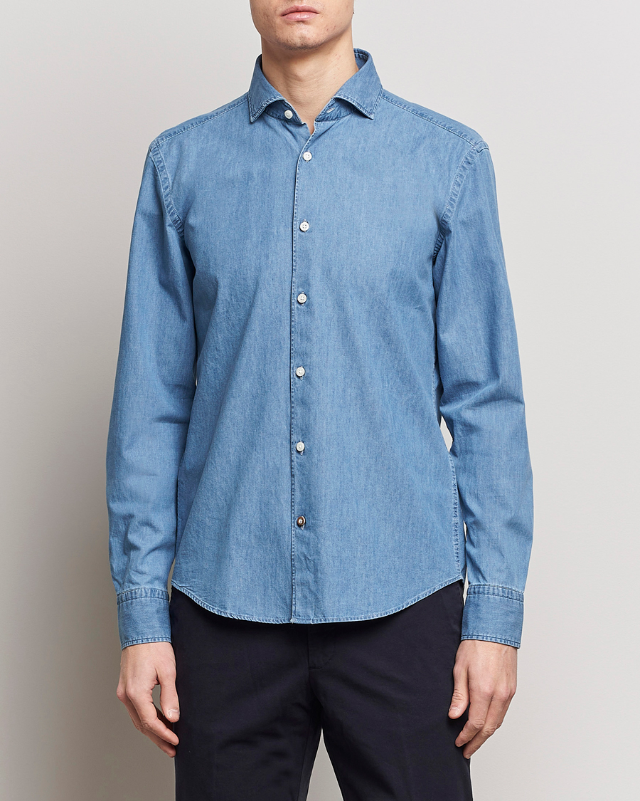 Herren | BOSS | BOSS BLACK | Hal Cotton Shirt Medium Blue