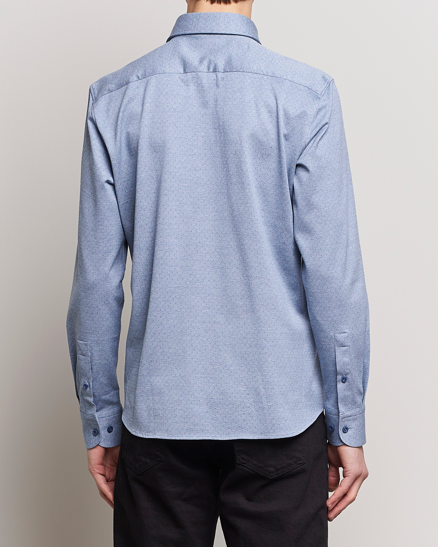 Herren | Hemden | BOSS BLACK | Hal Cotton Jersey Shirt Open Blue