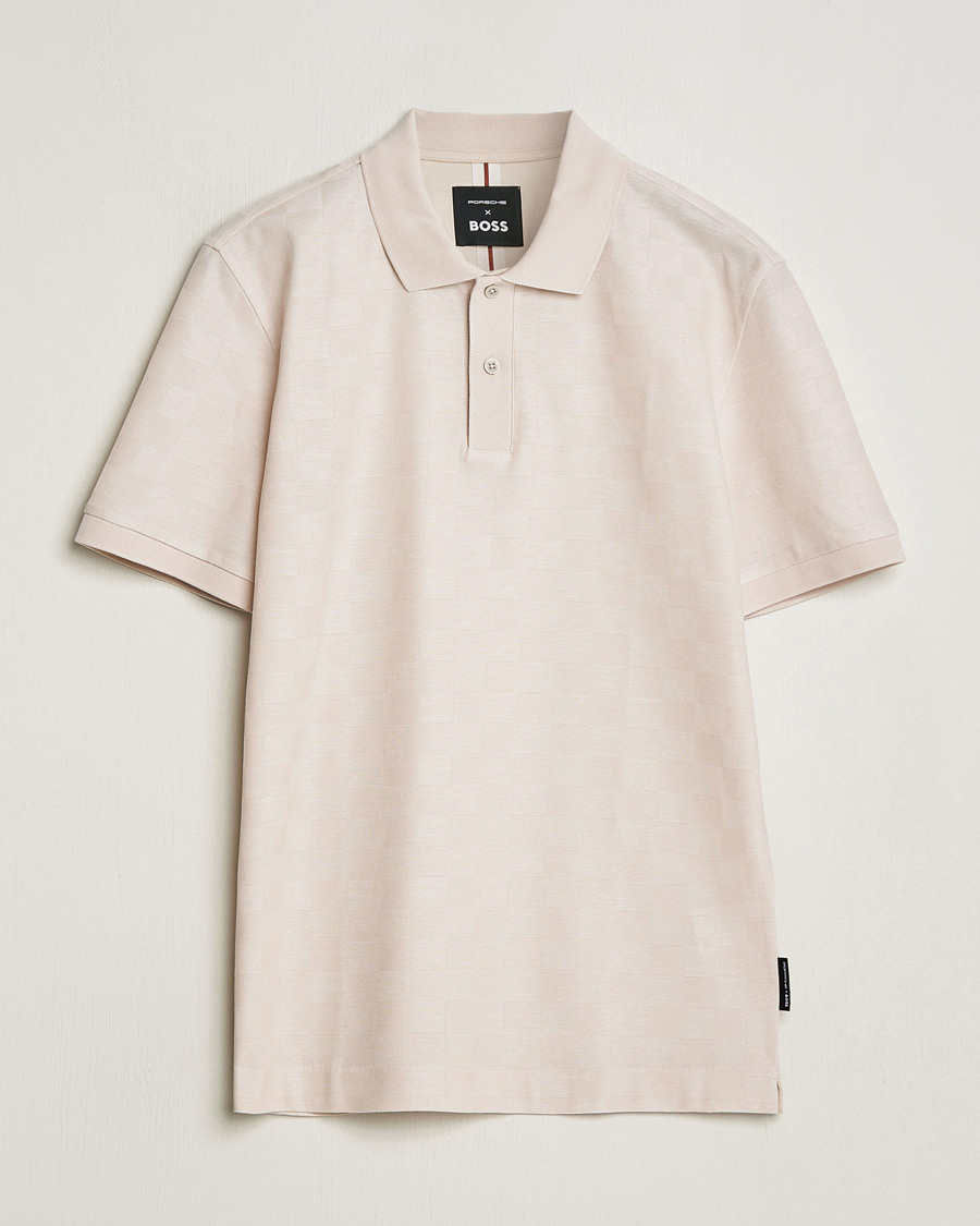Herren | Poloshirts | BOSS BLACK | Porsche Parlay Jersey Piké Open White