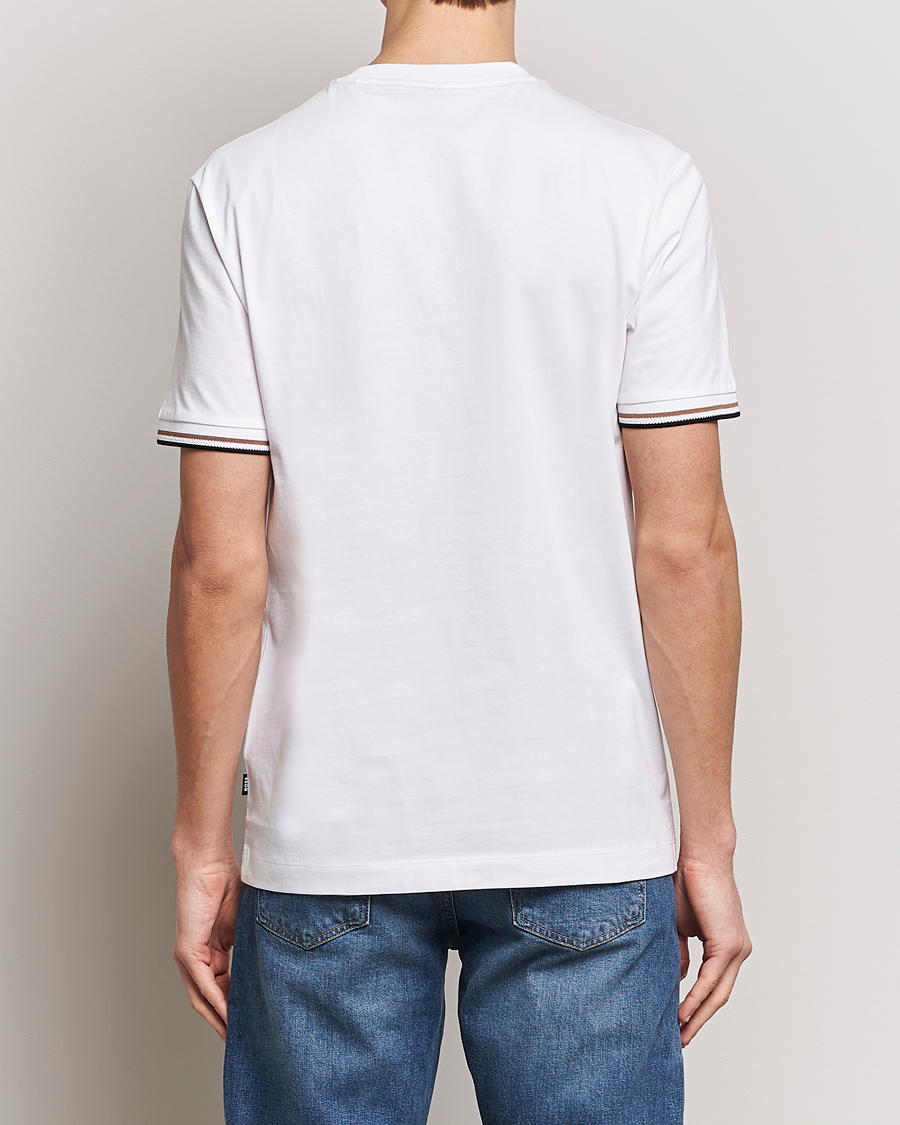 Herren | T-Shirts | BOSS BLACK | Thompson Tipped Crew Neck T-Shirt White