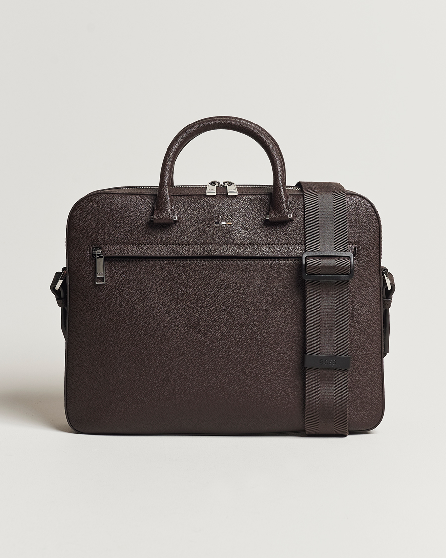 Herren | BOSS BLACK Ray Document Case Dark Brown | BOSS BLACK | Ray Document Case Dark Brown