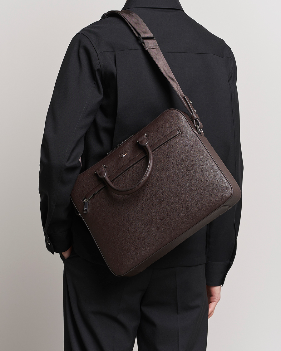 Herren | BOSS BLACK Ray Document Case Dark Brown | BOSS BLACK | Ray Document Case Dark Brown