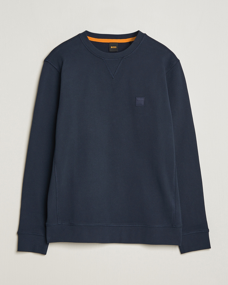 Herren | Pullover | BOSS ORANGE | Westart Logo Sweatshirt Dark Blue