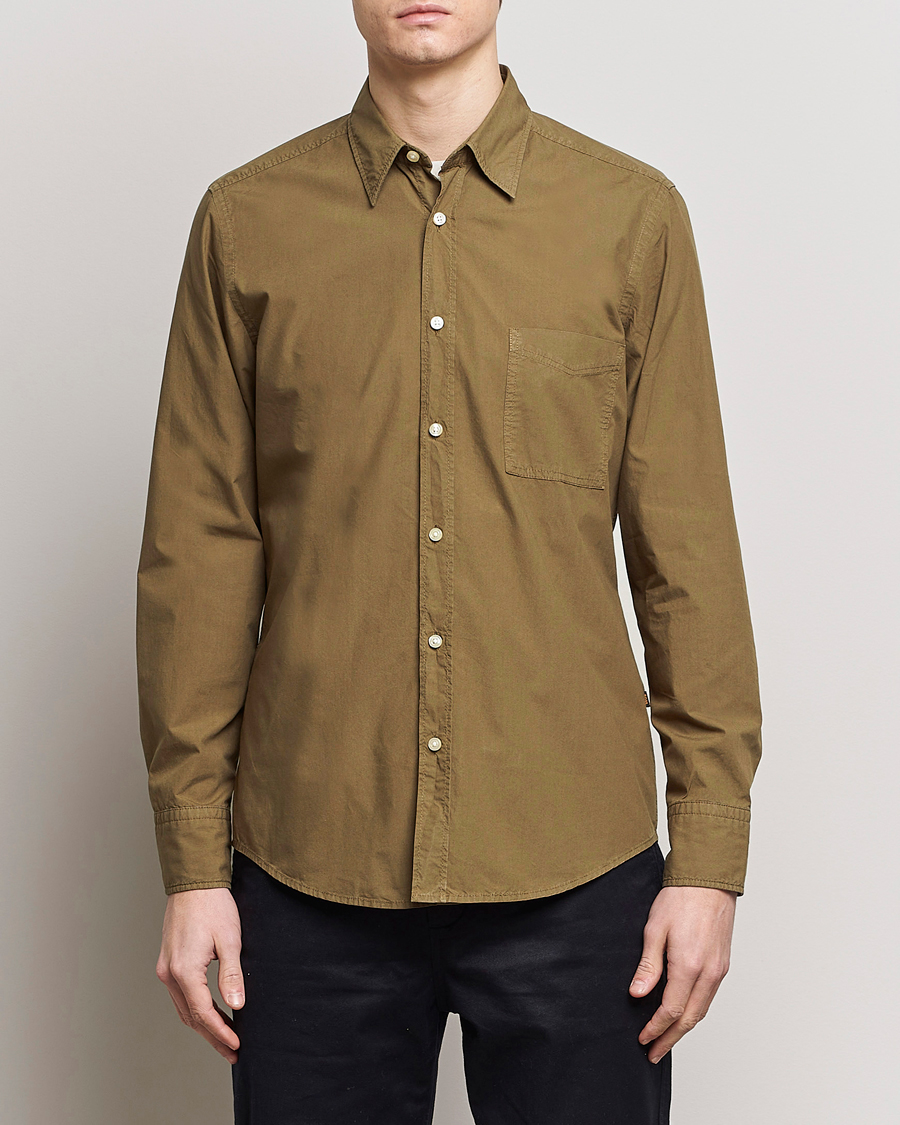 Herren | Hemden | BOSS ORANGE | Relegant Cotton Pocket Shirt Open Green
