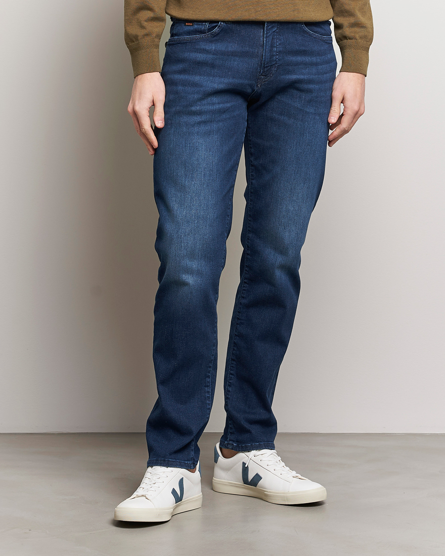 Herren | Jeans | BOSS ORANGE | Re.Maine Regular Fit Stretch Jeans Blue