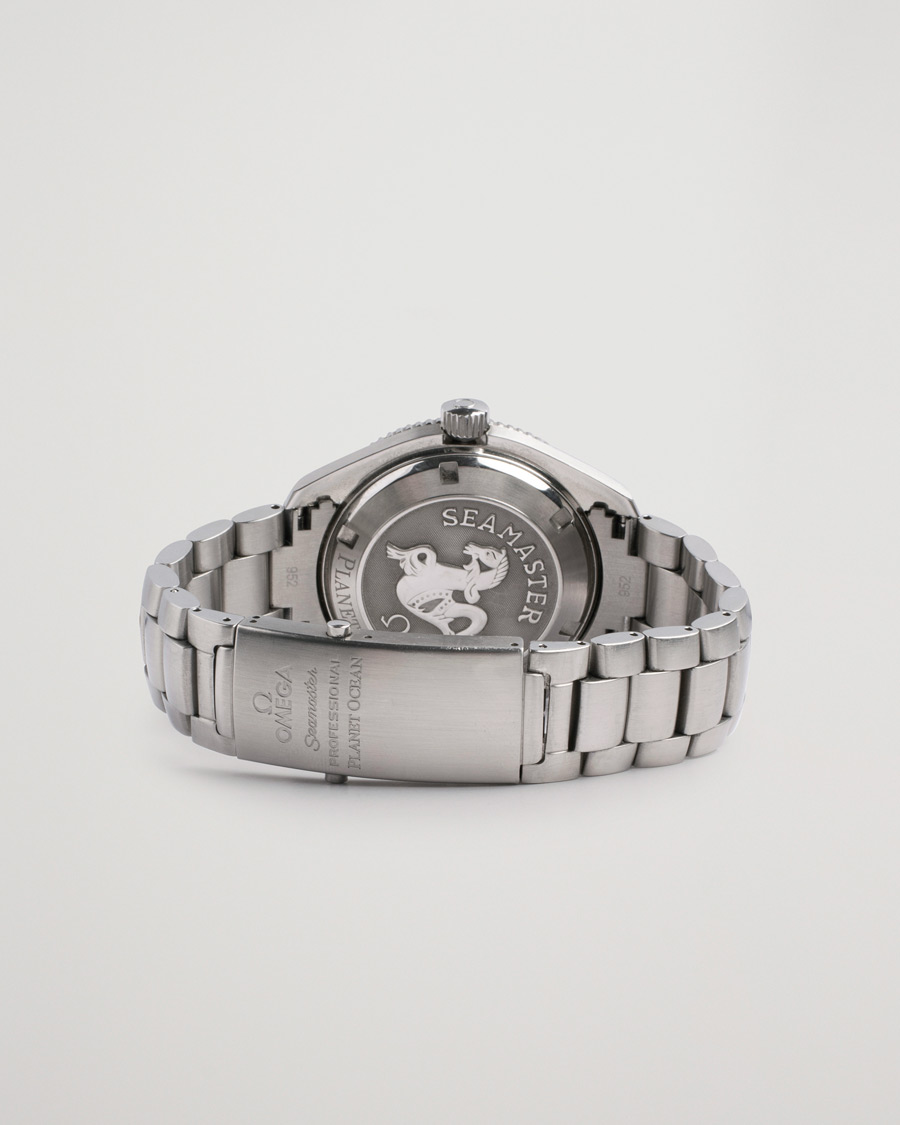 Herren | Omega Pre-Owned Seamaster Planet Ocean 2201.51.00 Steel Black Silver | Omega Pre-Owned | Seamaster Planet Ocean 2201.51.00 Steel Black Silver