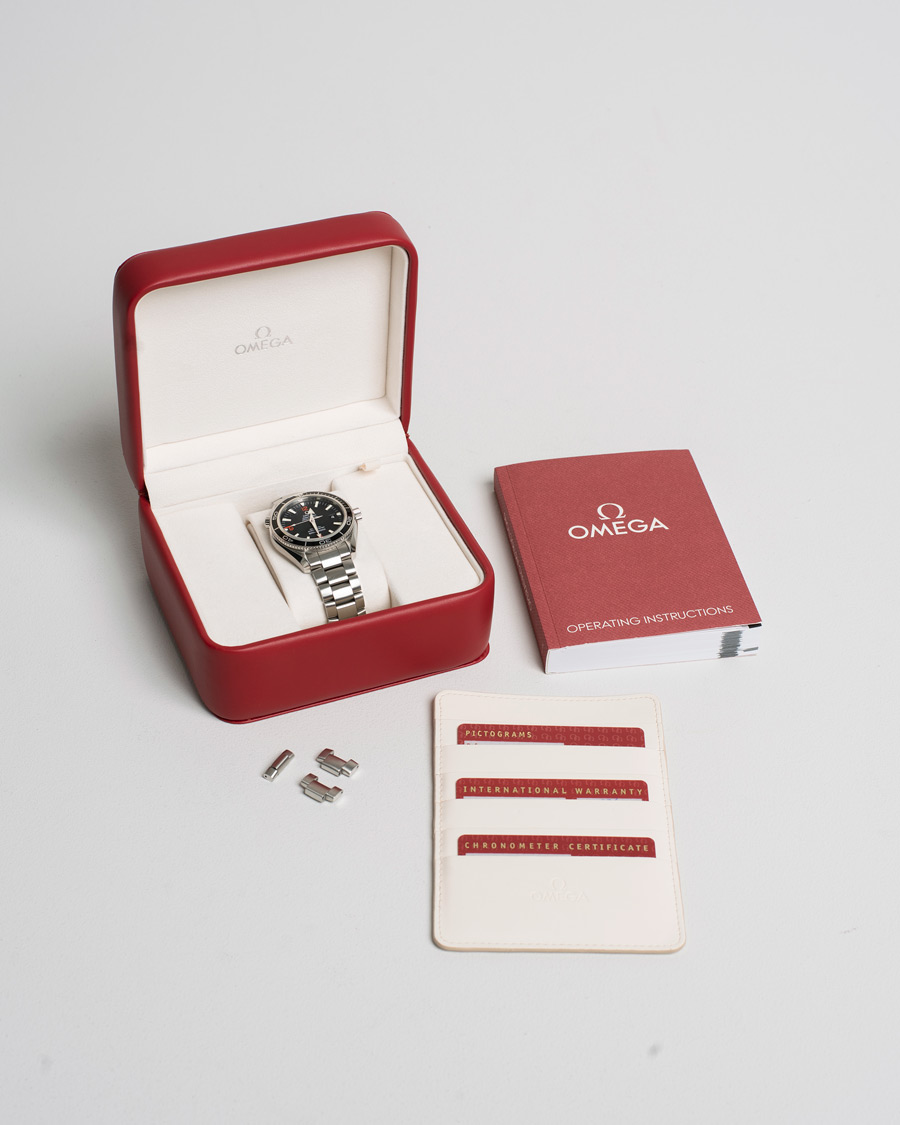 Herren | Omega Pre-Owned Seamaster Planet Ocean 2201.51.00 Steel Black Silver | Omega Pre-Owned | Seamaster Planet Ocean 2201.51.00 Steel Black Silver