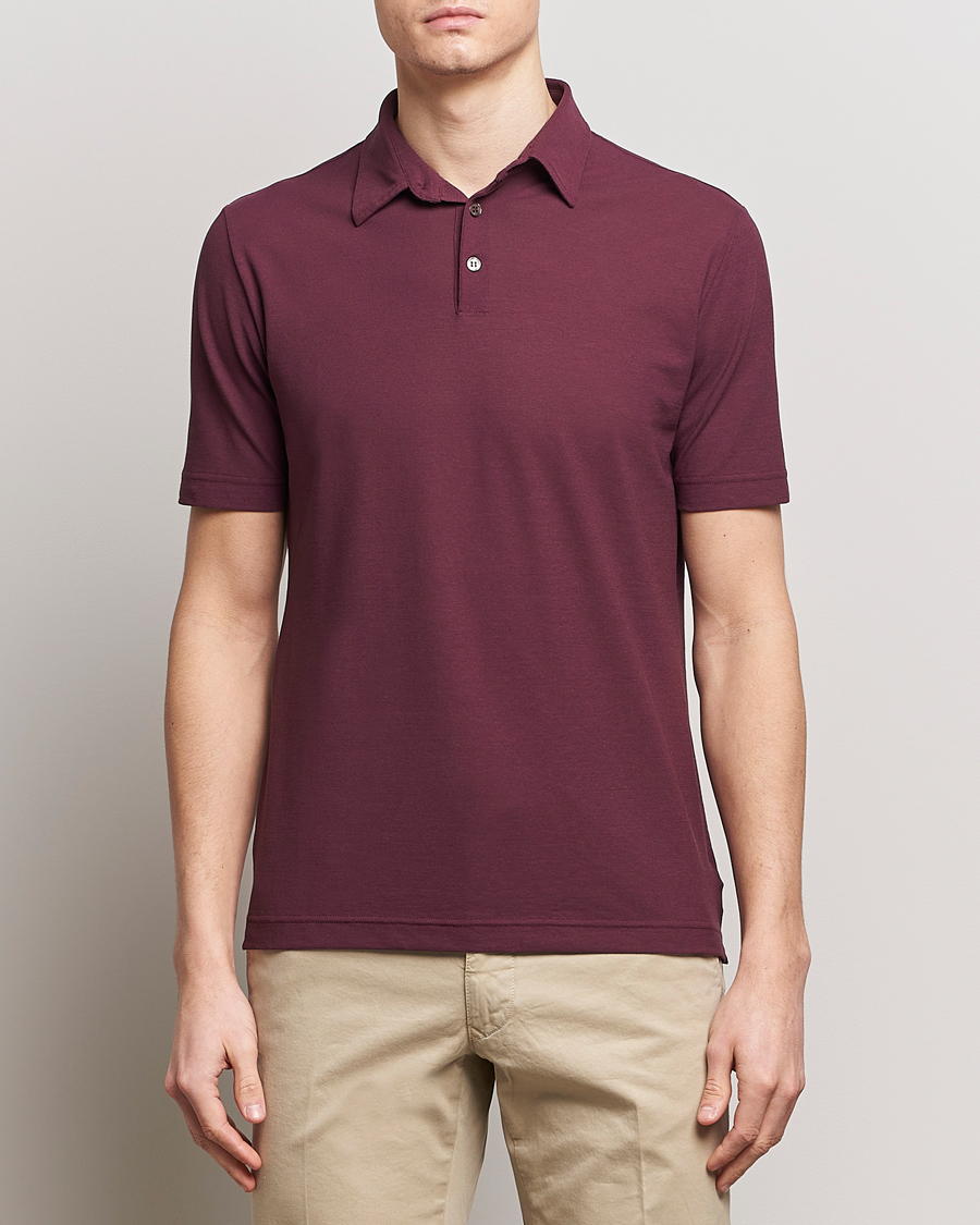 Herren | Poloshirts | Zanone | Ice Cotton Polo Burgundy