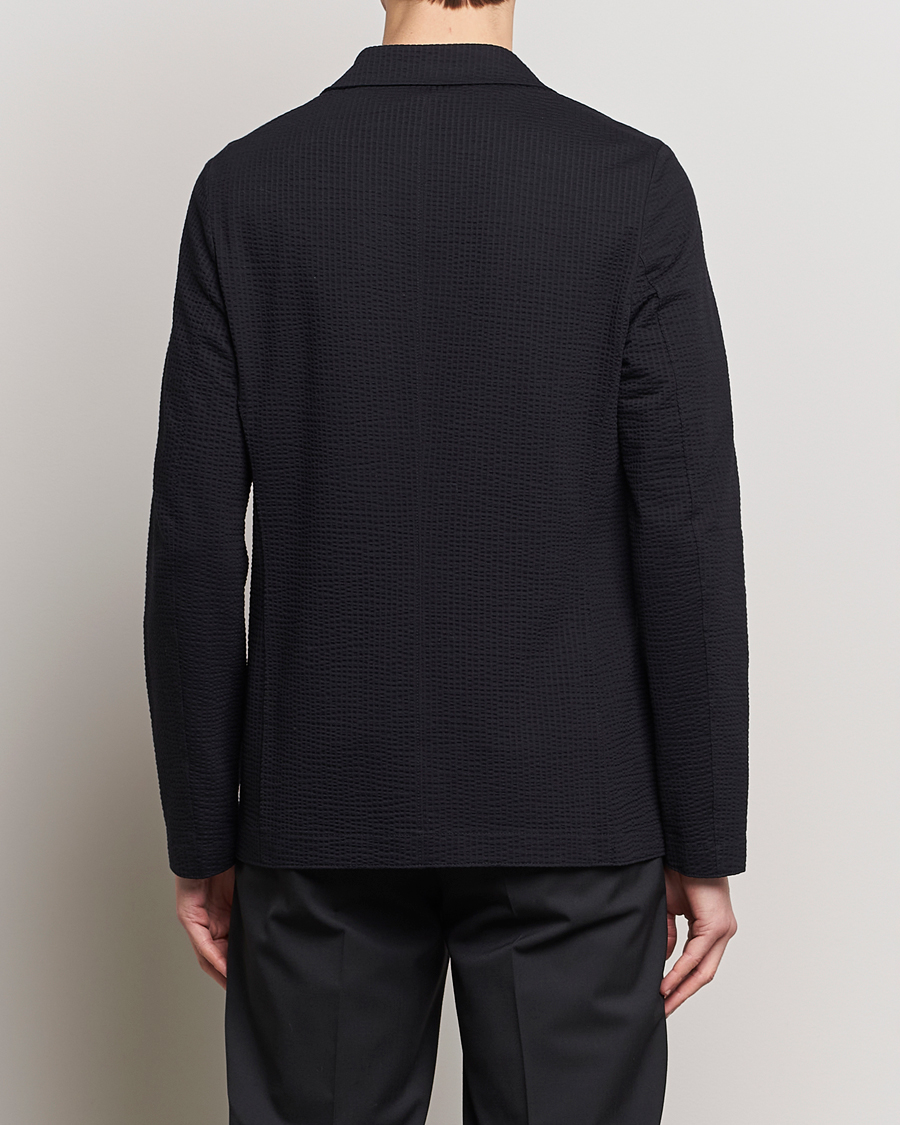 Herren | Sakkos | Harris Wharf London | Coolmax Seersucker Blazer Black