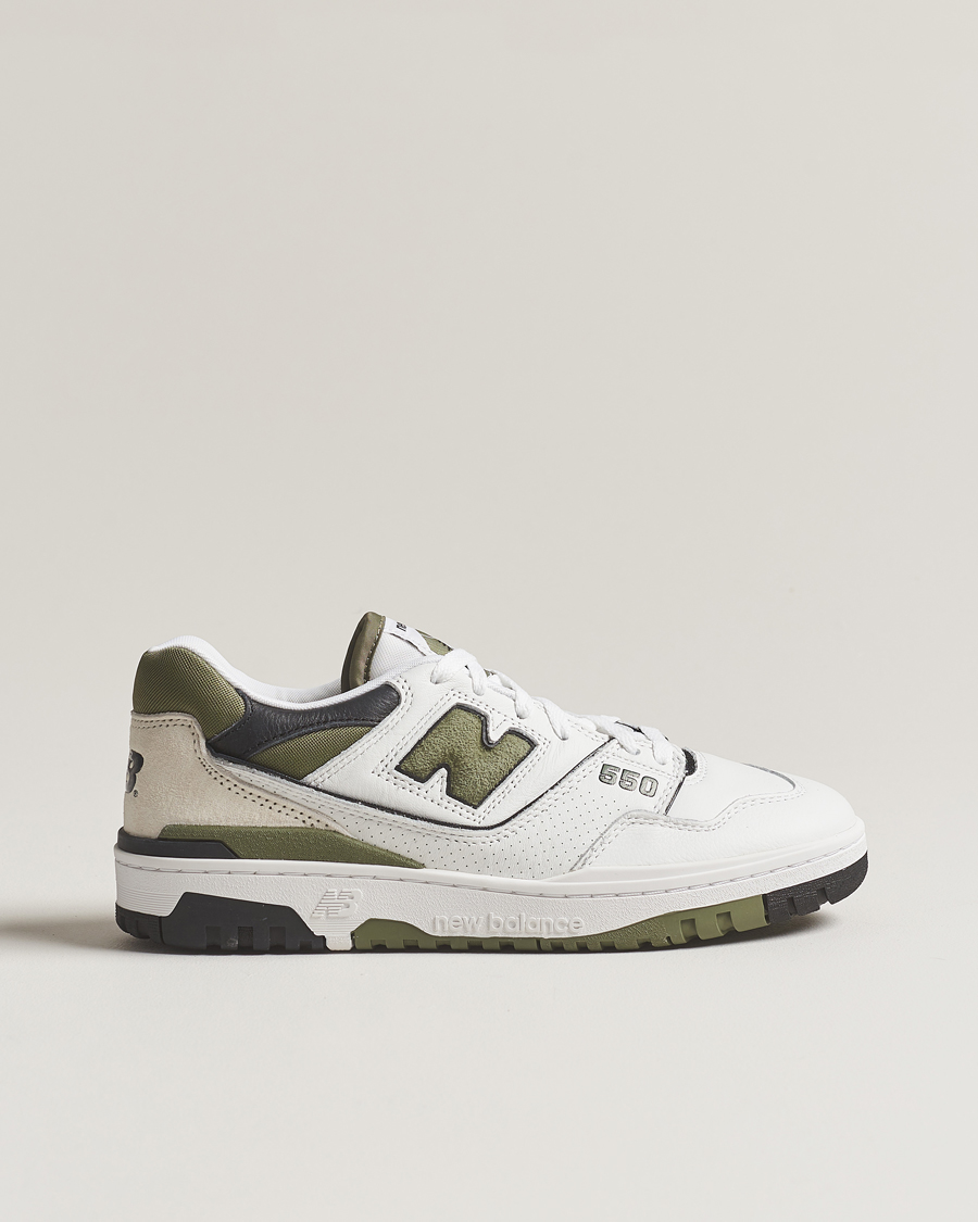 Herren | New Balance 550 Sneakers White/Green | New Balance | 550 Sneakers White/Green