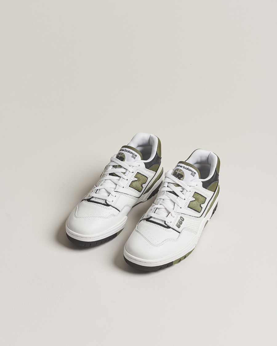 Herren | New Balance 550 Sneakers White/Green | New Balance | 550 Sneakers White/Green