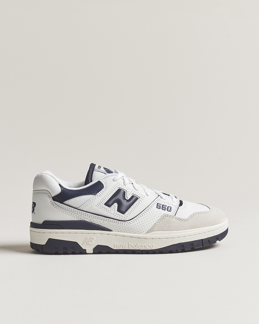 Herren | New Balance 550 Sneakers White/Navy | New Balance | 550 Sneakers White/Navy