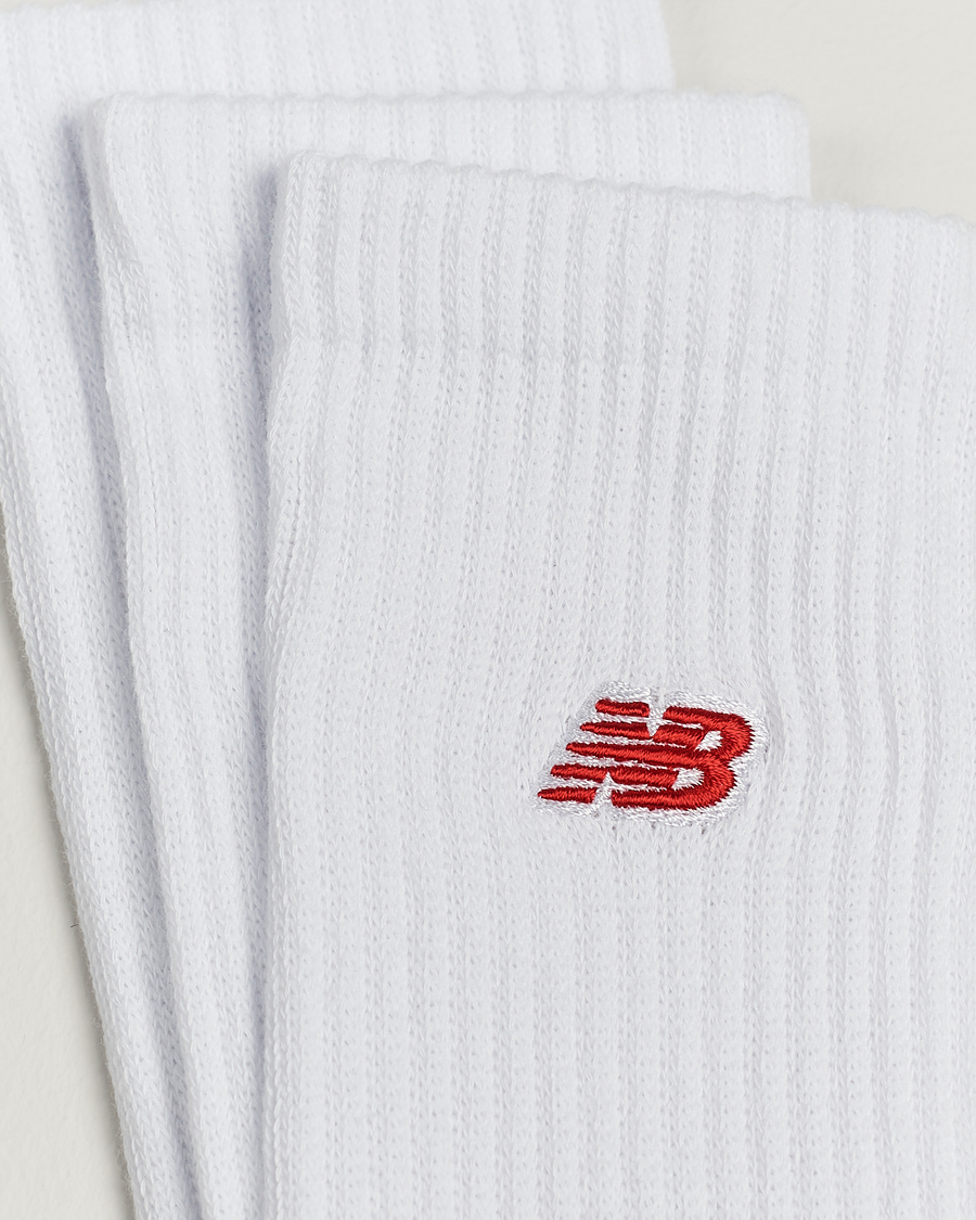 Herren | Normale Socken | New Balance | 3-Pack Patch Logo Socks White