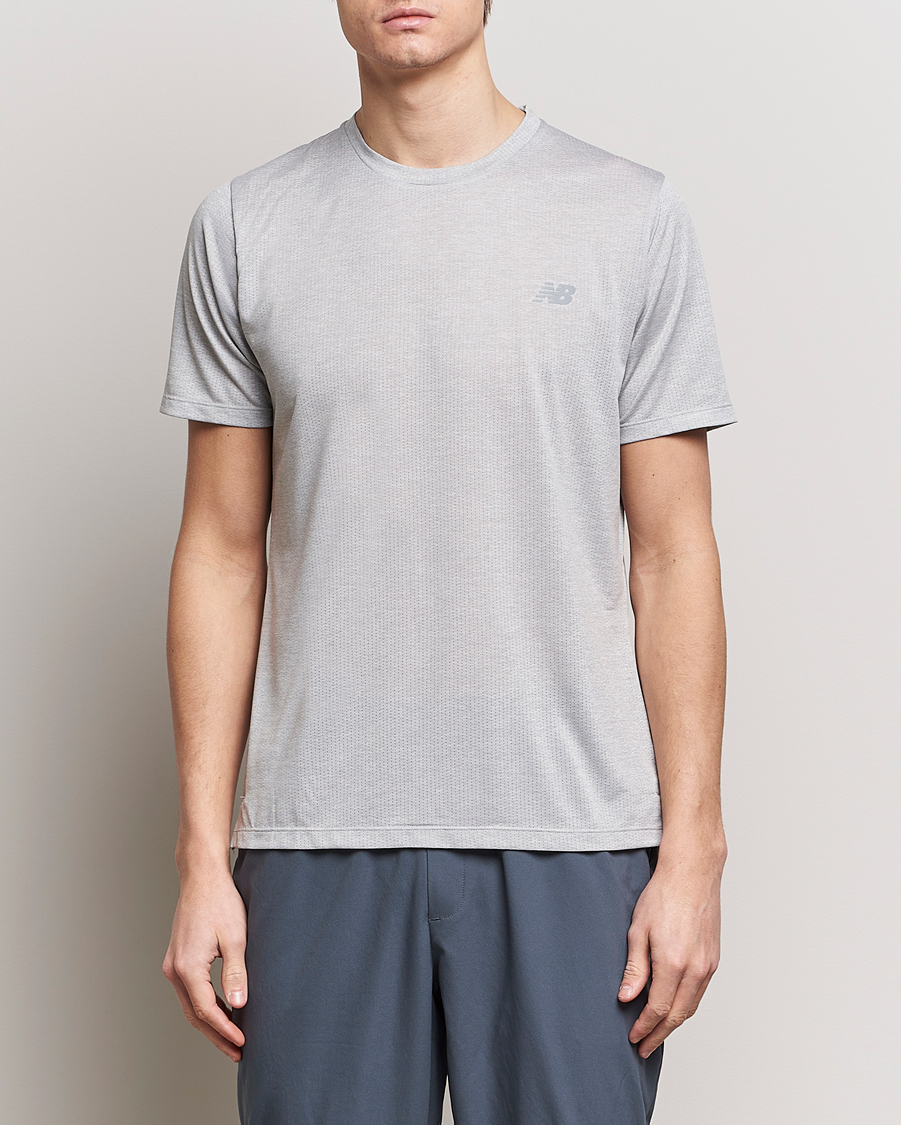 Men | T-Shirts | New Balance Running | Athletics Run T-Shirt Athletic Grey