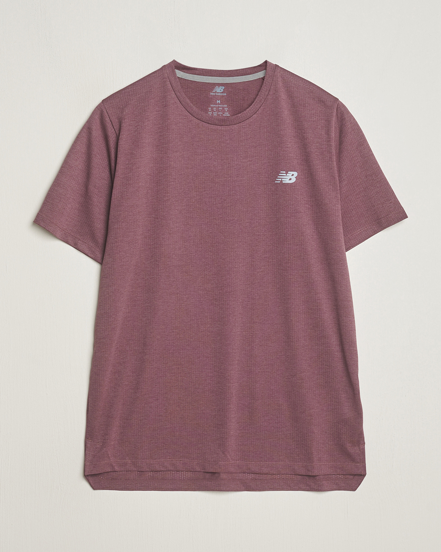 Herren | T-Shirts | New Balance Running | Athletics Run T-Shirt Licorice Heather