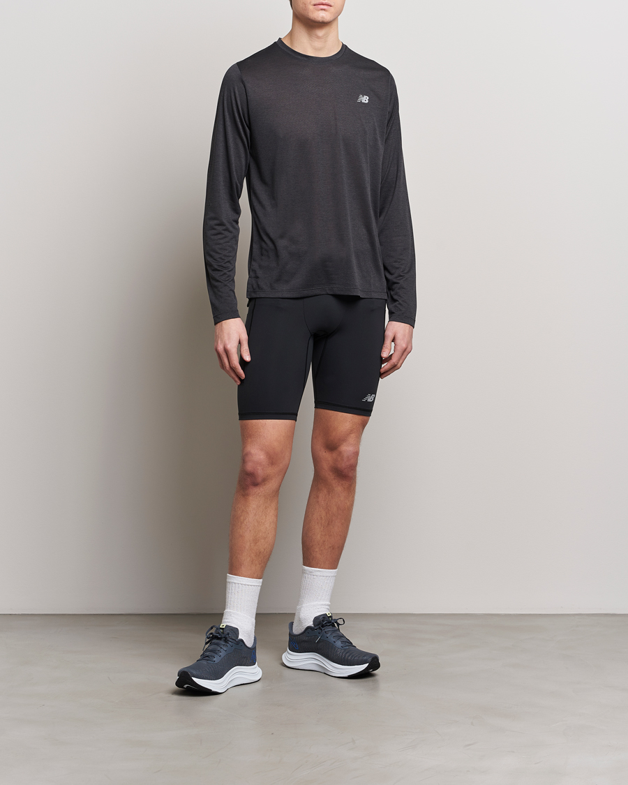 Herren | T-Shirts | New Balance Running | Athletics Long Sleeve T-Shirt Black