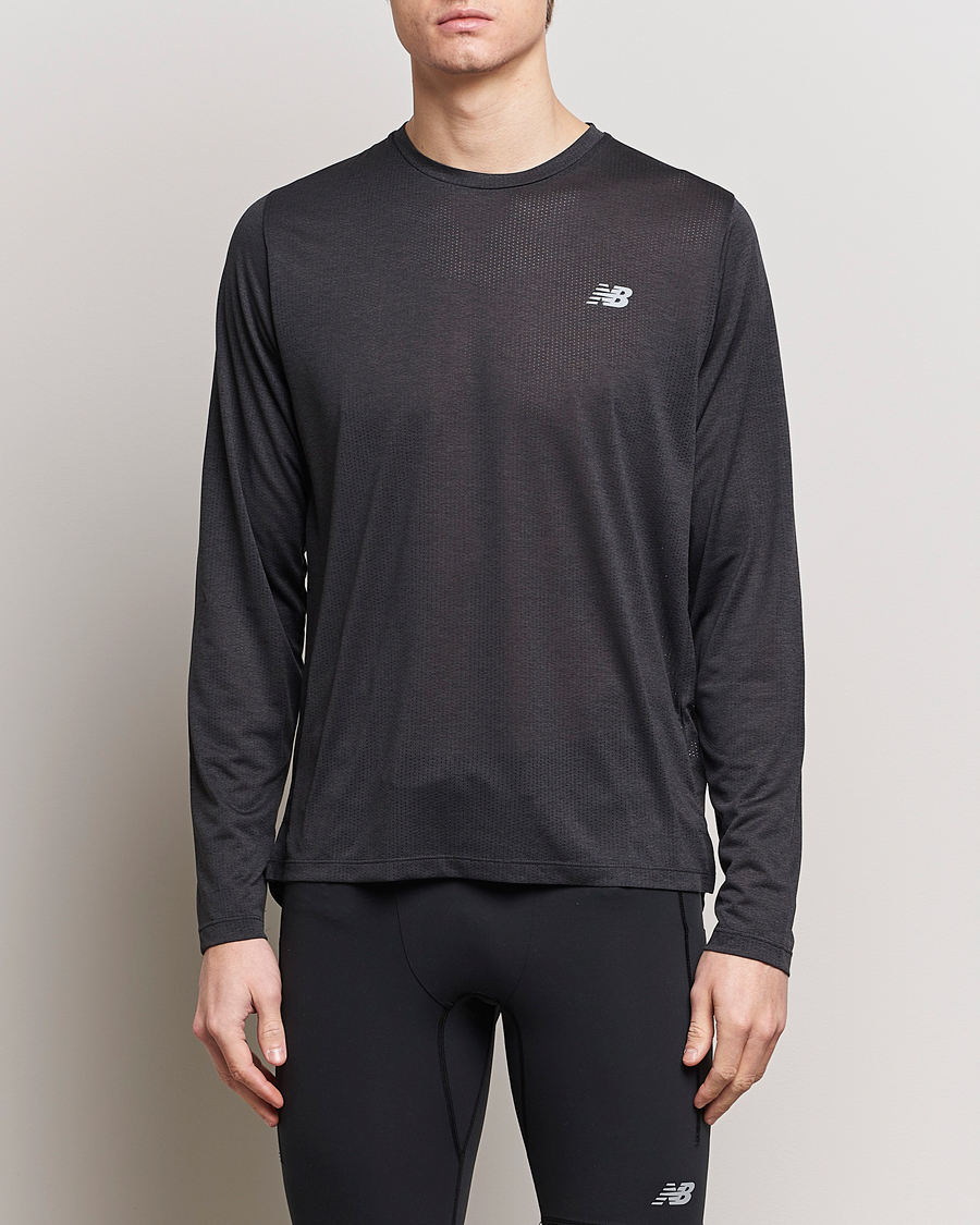 Herren | Kleidung | New Balance Running | Athletics Run Long Sleeve T-Shirt Black